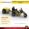 B-MODEL 42122 Lego Trike + Trailer Technic MOC-69073 by Roelof’s Creations with 613 Pieces