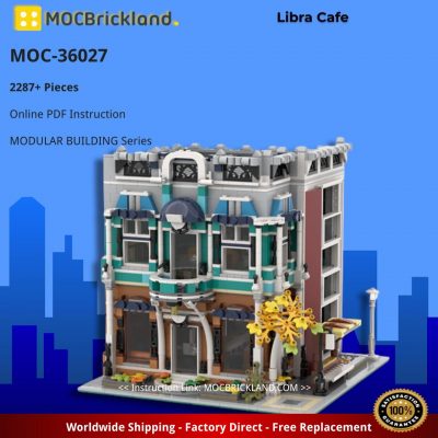 Libra Cafe MODULAR BUILDING MOC-36027 with 2287 pieces