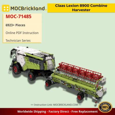 Claas Lexion 8900 Combine Harvester Technic MOC-71485 by Kneisibricks with 6923 pieces