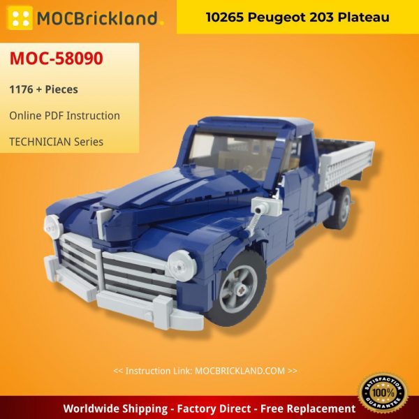 10265 Peugeot 203 Plateau TECHNICIAN MOC-58090 with 1176 pieces