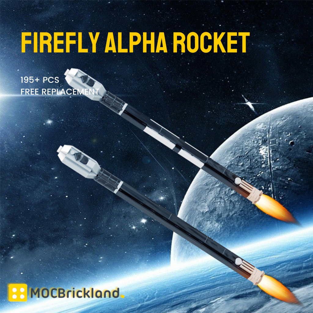 Firefly Alpha Rocket MOC-122853 Space With 195 Pieces - MOC Brick Land