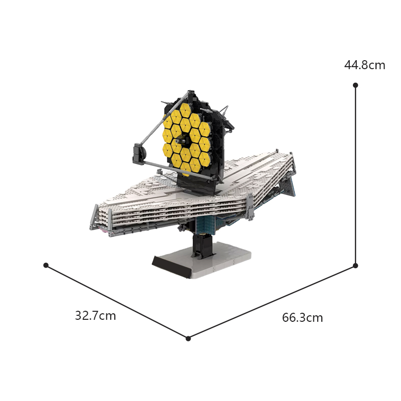 James Webb Space Telescope (JWST) 1:25 Scale MOC-77613 Space with 4514 Pieces