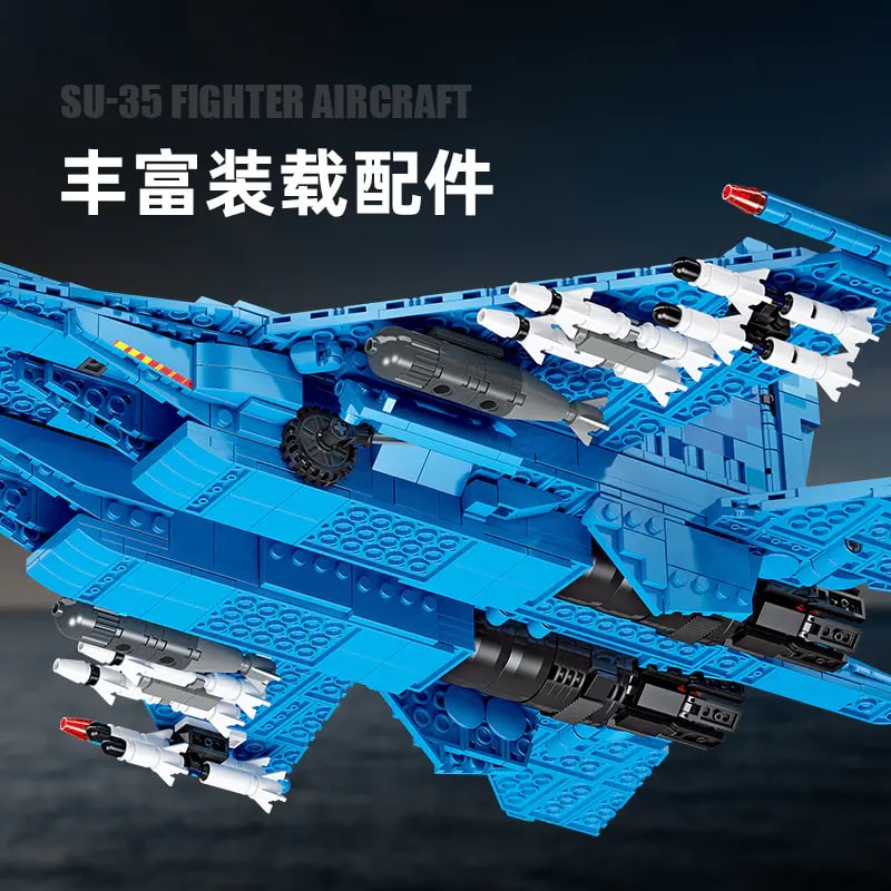 Su 35 Fighter JIESTAR 61050 Military With 1530pcs