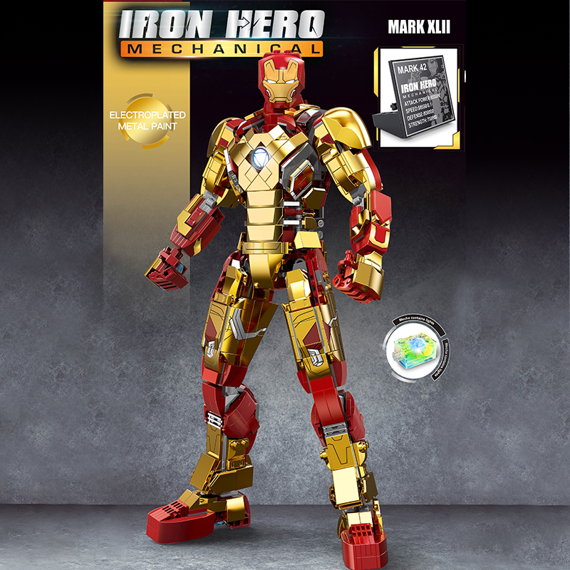 Super Heros Marvel MK42 Iron Hero Mechanical TUOLE 6011 Movie With 1126pcs 