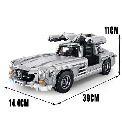 Mercedes-Benz 300SL “Gullwing” Coupé (1955) Technic KIYU 10002 with 1452 pieces