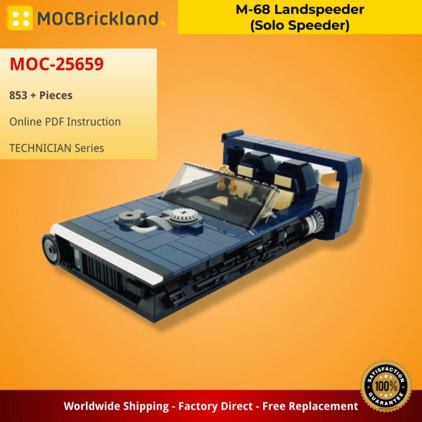 M-68 Landspeeder (Solo Speeder) TECHNICIAN MOC-25659 WITH 853 PIECES
