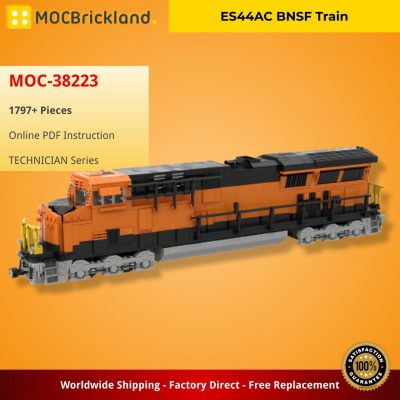 ES44AC BNSF Train TECHNICIAN MOC-38223 by Barduck WITH 1797 PIECES