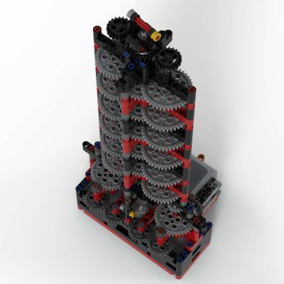 Billion to One Gearing Tower Technic MOC-42806 by TechnicBrickPower with 427 pieces