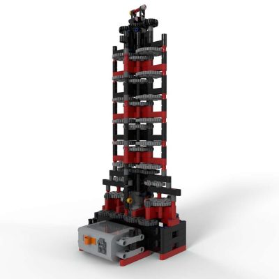 Billion to One Gearing Tower Technic MOC-42806 by TechnicBrickPower with 427 pieces