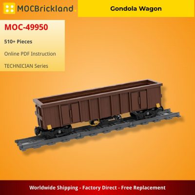 Gondola Wagon TECHNICIAN MOC-49950 by Oninino with 510 pieces