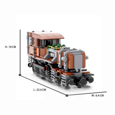 Steampunk Crocodile Locomotive TECHNICIAN MOC-51372 WITH 414 PIECES