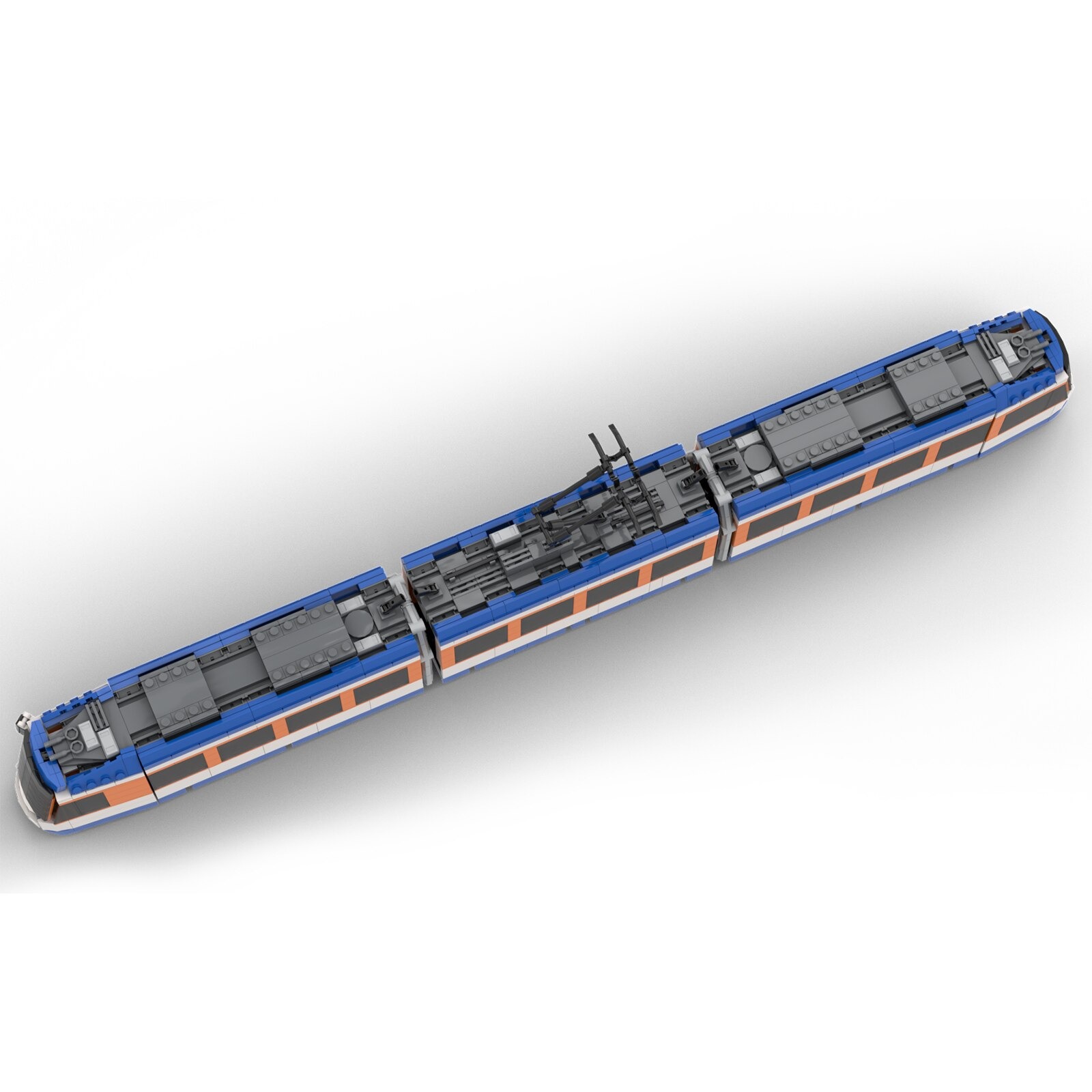 Tram ST 14-2 TECHNICIAN MOC-56766 by Germanrailwaybuilder WITH 1582 PIECES Tram ST 14-2 TECHNICIAN MOC-56766 by Germanrailwaybuilder WITH 1582 PIECES