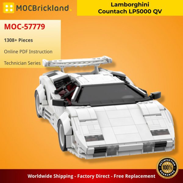 Lamborghini Countach LP5000 QV TECHNICIAN MOC 57779 WITH 1308 PIECES