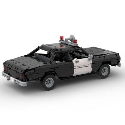 Classic Police Car TECHNICIAN MOC-63403 by Paave WITH 1483 PIECES