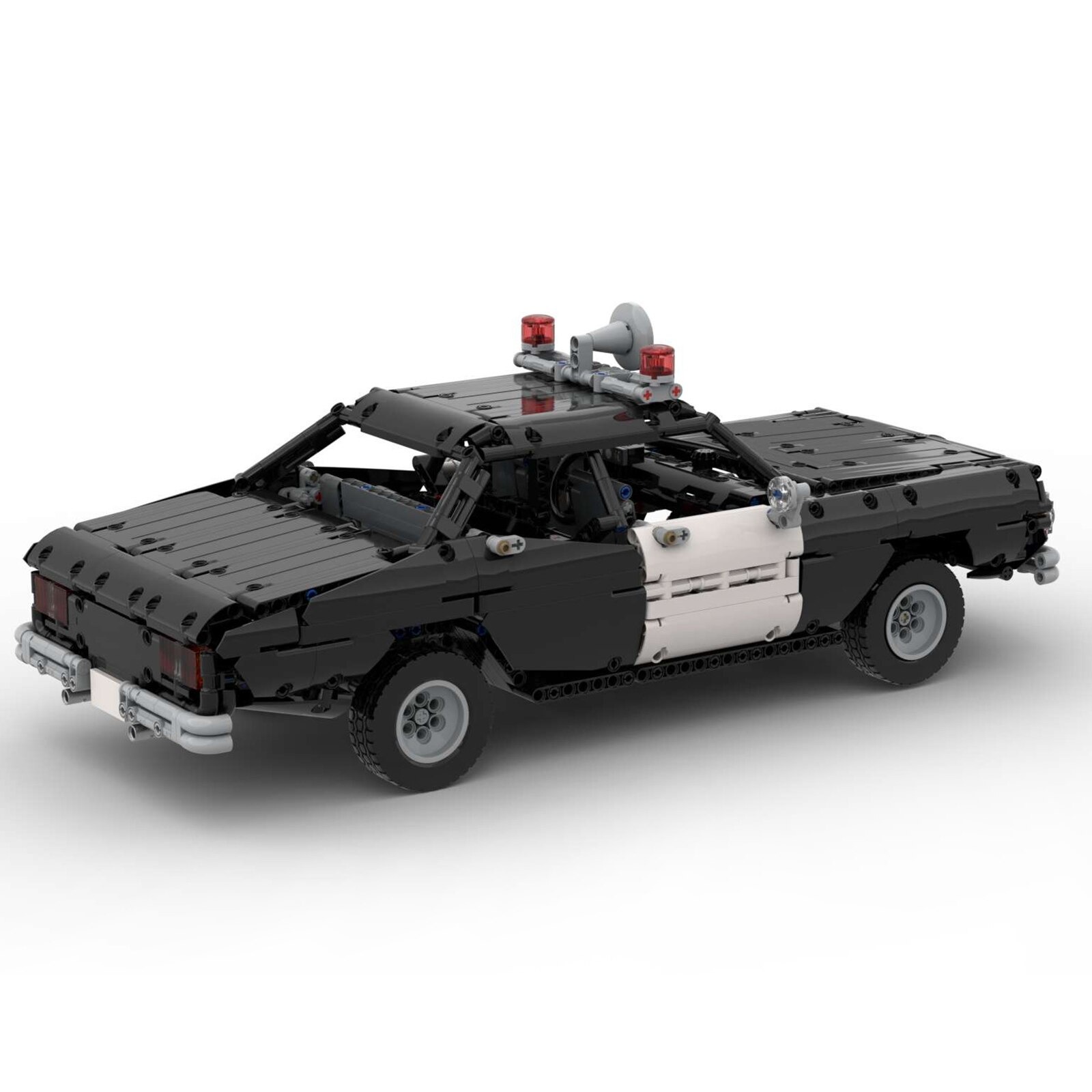 Classic Police Car TECHNICIAN MOC-63403 by Paave WITH 1483 PIECES Classic Police Car TECHNICIAN MOC-63403 by Paave WITH 1483 PIECES