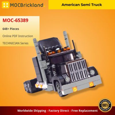 American Semi Truck TECHNICIAN MOC-65389 by thegbrix with 648 pieces