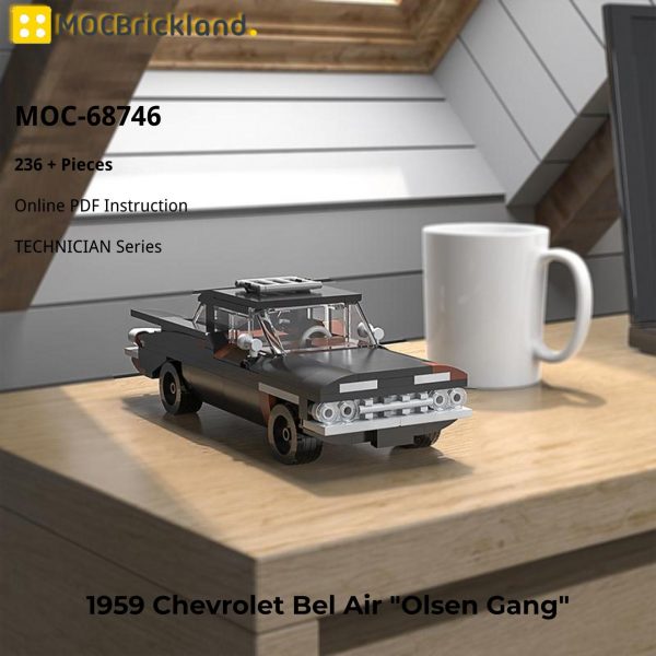 1959 Chevrolet Bel Air “Olsen Gang” TECHNICIAN MOC-68746 by brickhead_07 WITH 236 PIECES