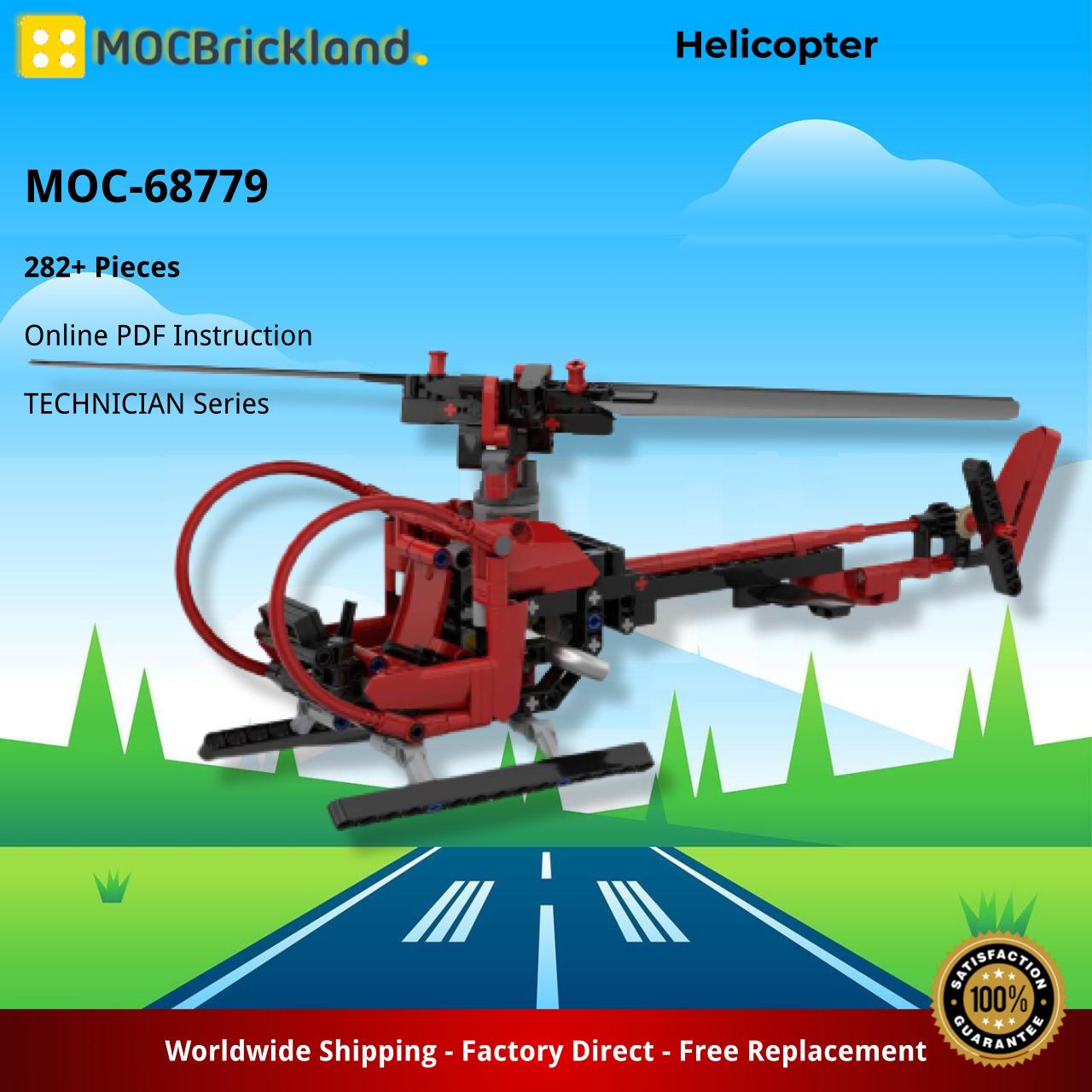 Helicopter TECHNICIAN MOC-68779 by Paave WITH 282 PIECES
