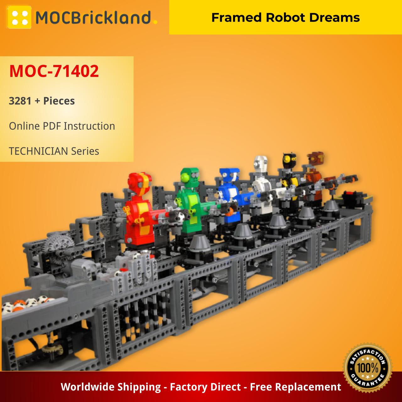Framed Robot Dreams TECHNICIAN MOC-71402 by BrickPolis with 3281 pieces