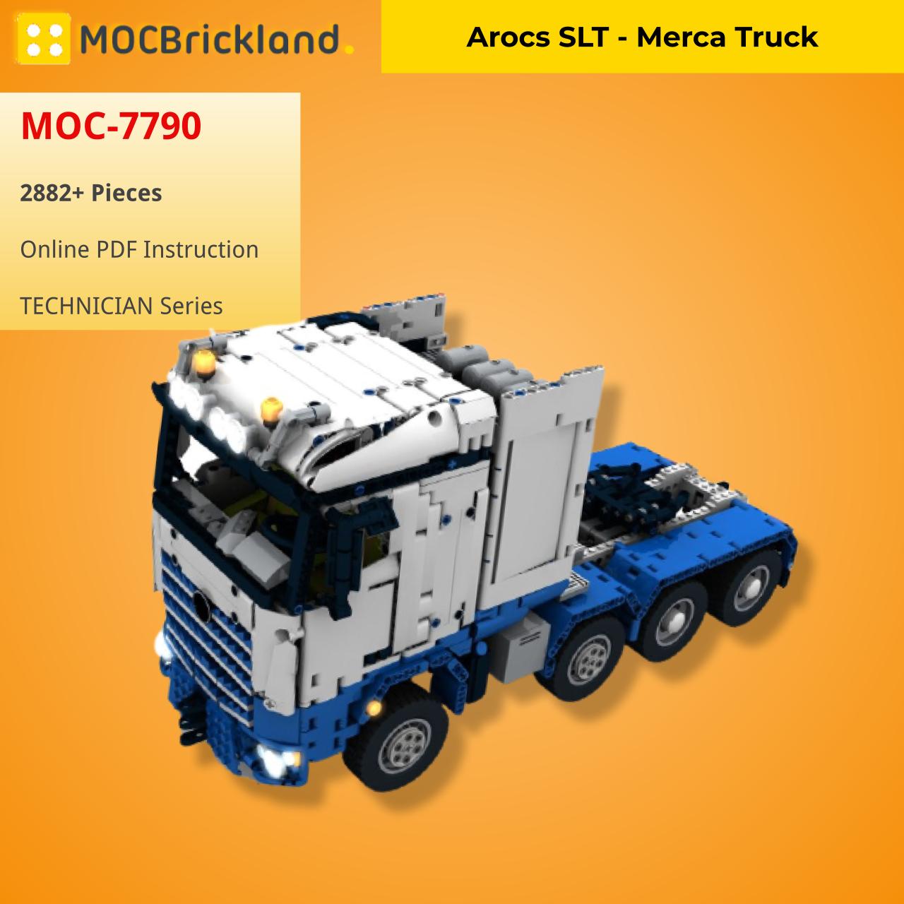 Arocs SLT – Merca Truck TECHNICIAN MOC-7790 with 2882 pieces