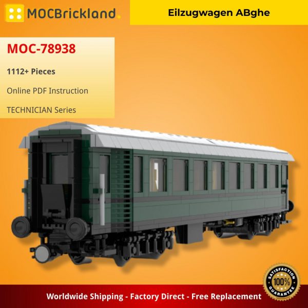 Eilzugwagen ABghe TECHNICIAN MOC-78938 by Germanrailwaybuilder WITH 1112 PIECES
