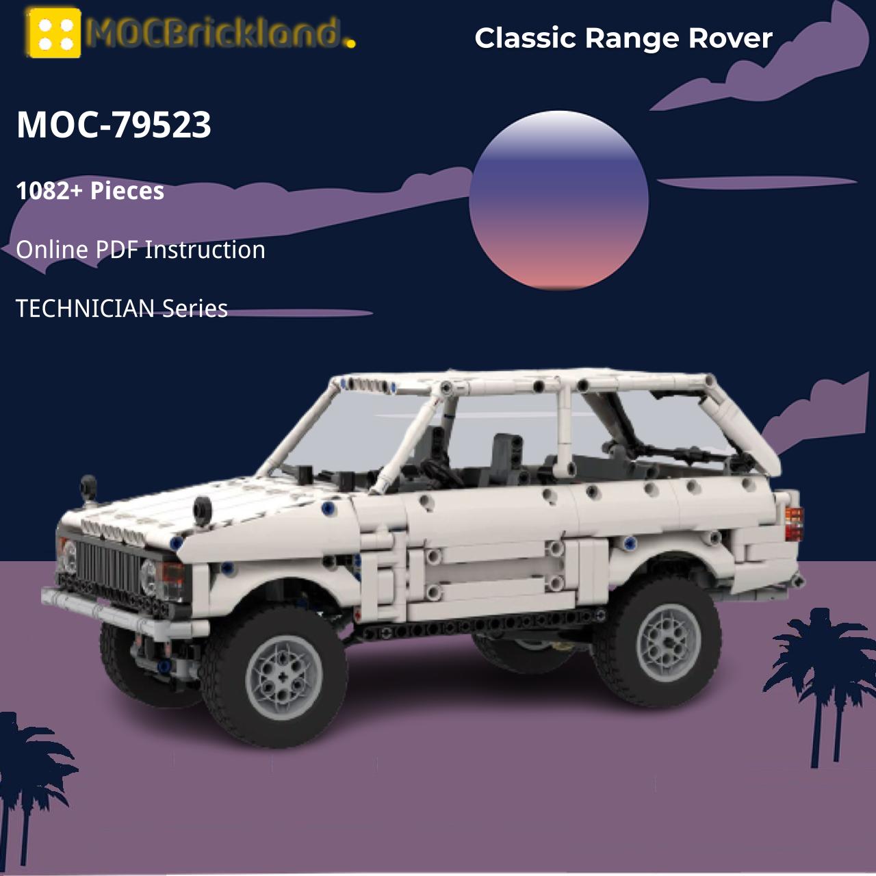 Classic Range Rover TECHNICIAN MOC-79523 by Paave WITH 1082 PIECES