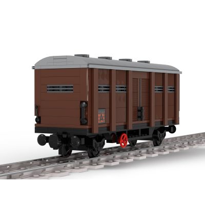 Boxcar/Ordinary Covered Wagon – 2-axles Technic MOC-81221 by langemat with 509 pieces