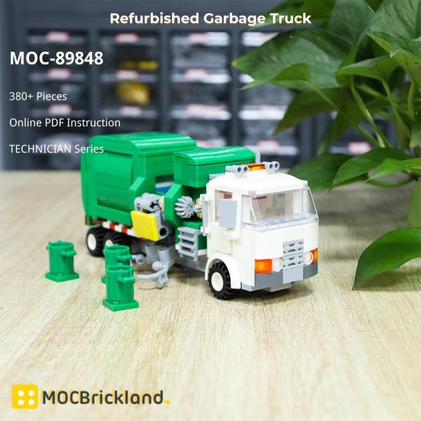 Refurbished Garbage Truck TECHNICIAN MOC-89848 WITH 380 PIECES