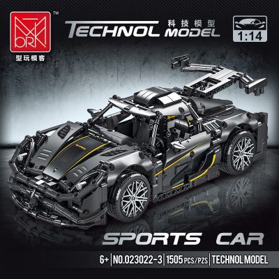 Sport Car 1:14 Scale TECHNICIAN MORK 023022-3 with 1505 pieces