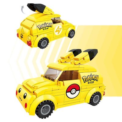 Pokémon Pikachu Car TECHNICIAN Qman K20205-K20206 with 302 pieces