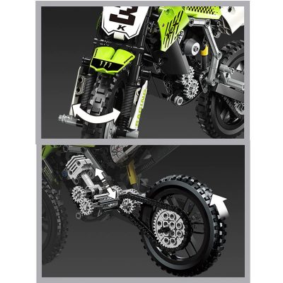 Kawasaki KX450 Off-Road Motorcycle TECHNICIAN Rael 50005-1 with 425 pieces