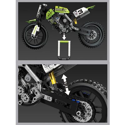Kawasaki KX450 Off-Road Motorcycle TECHNICIAN Rael 50005-1 with 425 pieces