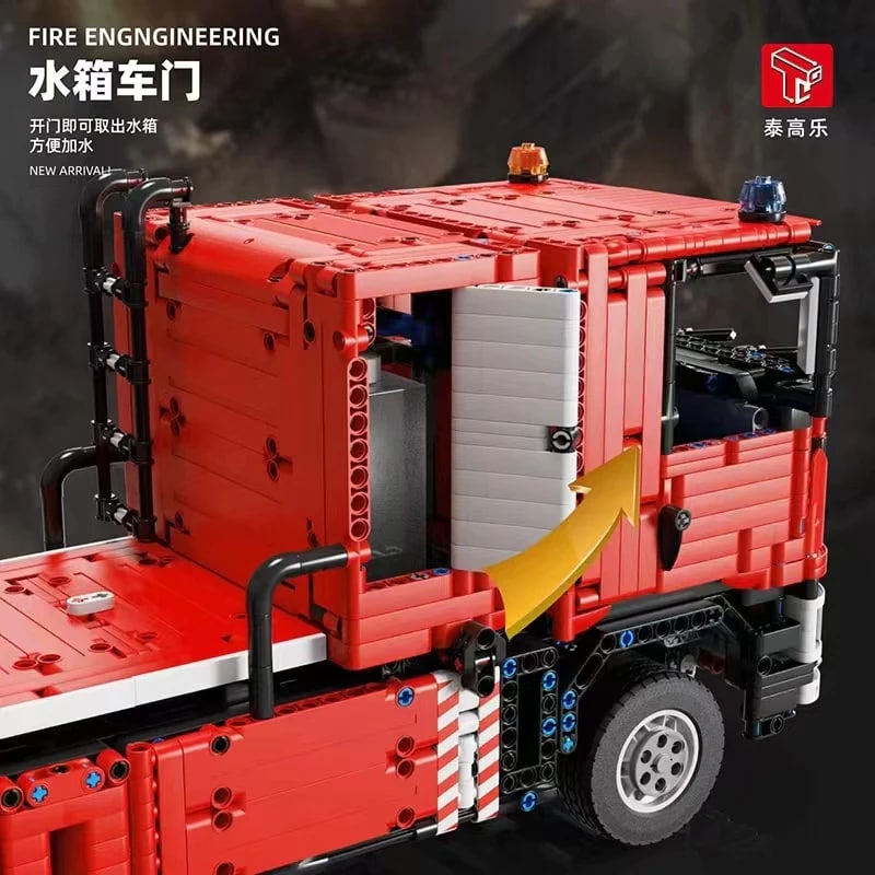 Water Spray Fire Truck TGL 4008 Technic With 4629 Pieces