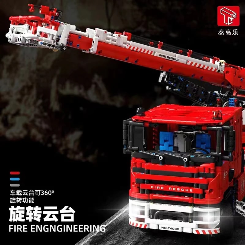 Water Spray Fire Truck TGL 4008 Technic With 4629 Pieces