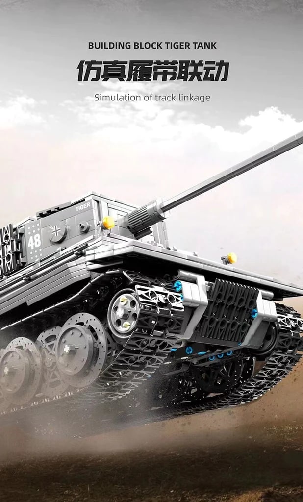 RC TIGER TANK TGL T4016 Military With 2236 Pieces