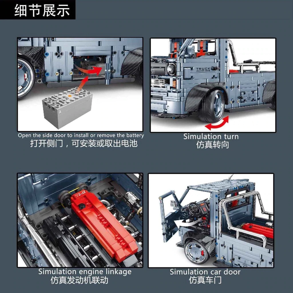 1:10 City Truck TGL T5021 Technic with 2493 pieces