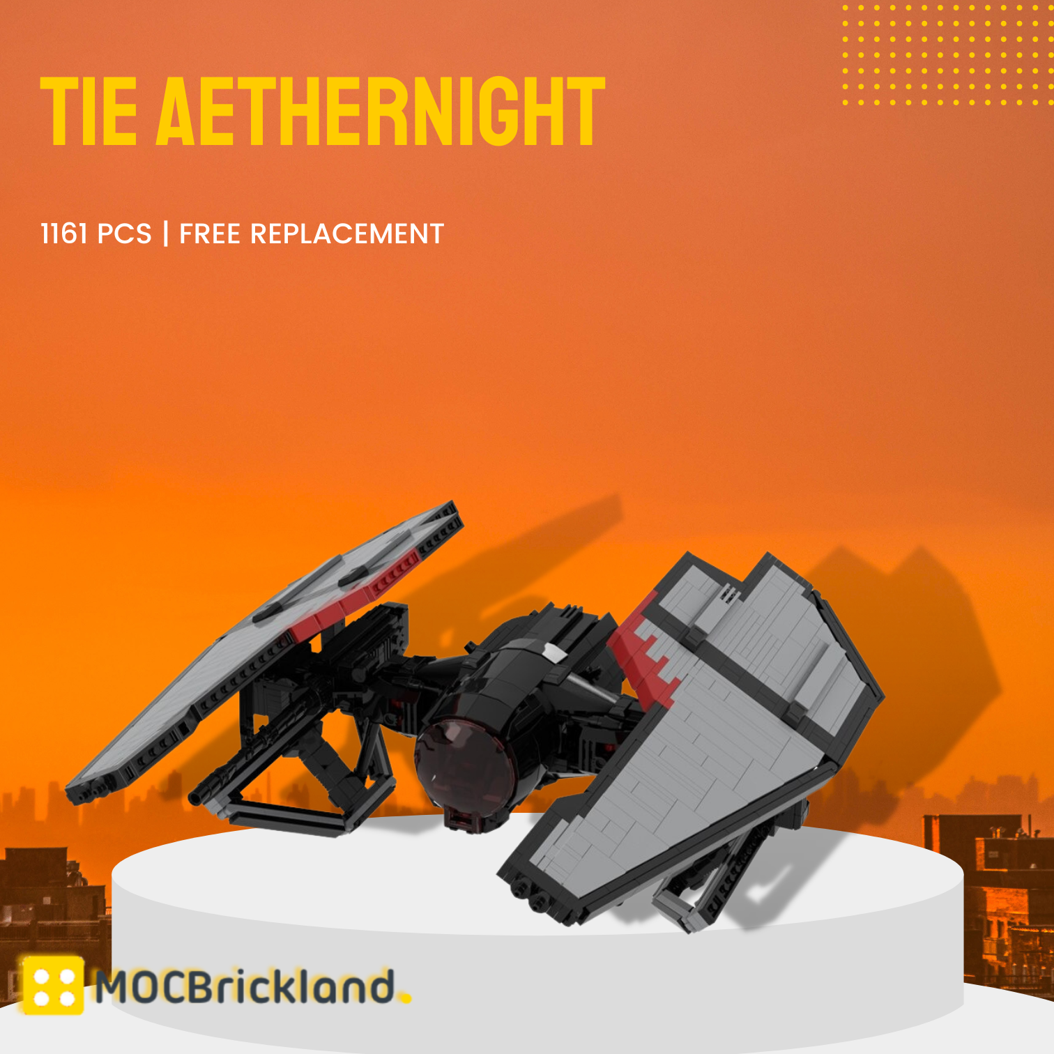 TIE Aethernight (TIE/x8) MOC-106121 Star Wars With 1161 Pieces