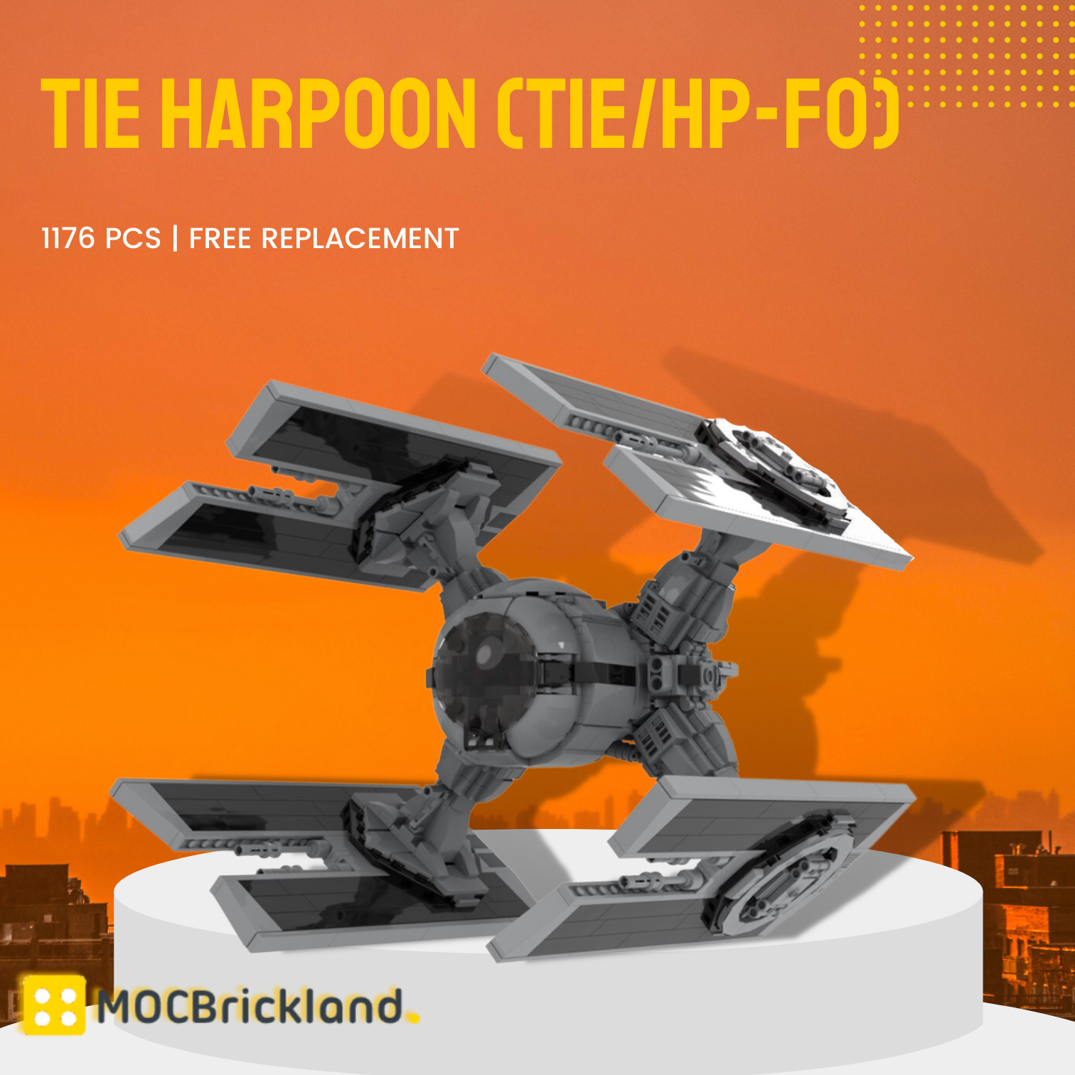 TIE Harpoon (TIE/hp-fo) MOC-106668 Star Wars With 1176 Pieces