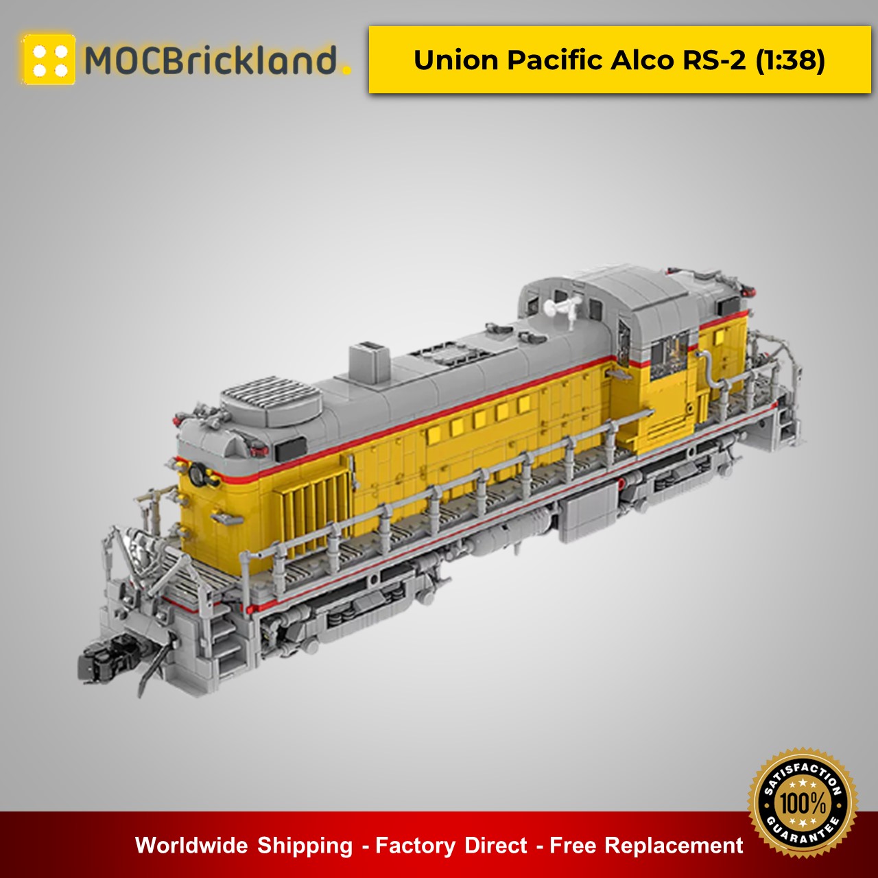 MOC-52188 Technic Union Pacific Alco RS-2 (1:38) Designed By MasterBuilderKTC With 2248 Pieces
