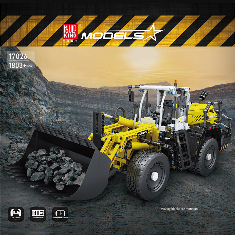 Pneumatic Loader L550 with Motor Mould King 17026 Technic with 1803 Pieces