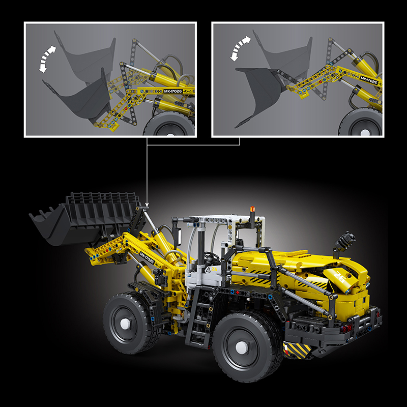 Pneumatic Loader L550 with Motor Mould King 17026 Technic with 1803 Pieces