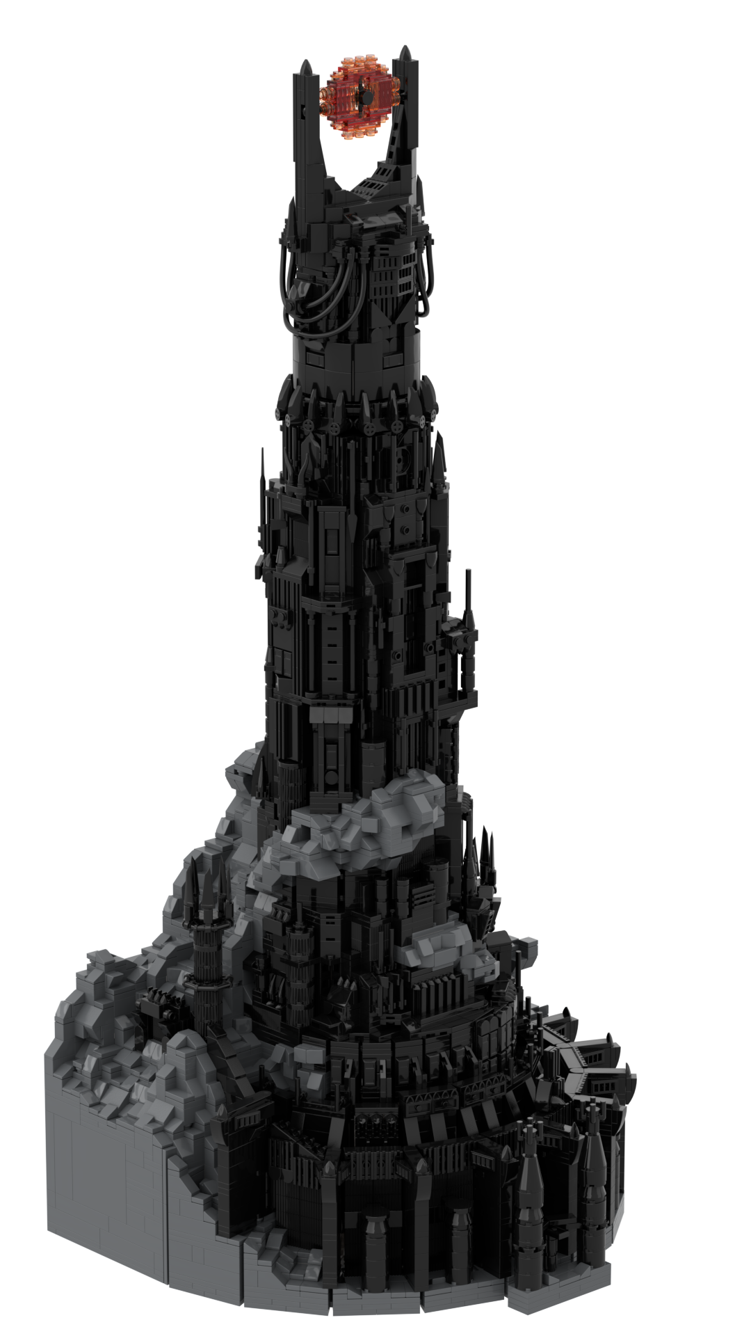 The Lord of the Rings Barad-dûr Dark Tower MOC-126262 Movie With 5996 Pieces
