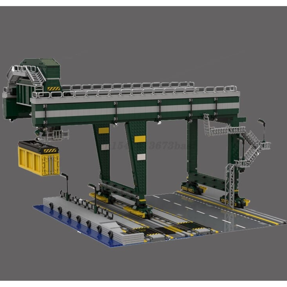 Train Container Crane MOC-72094 Technic With 3669 Pieces