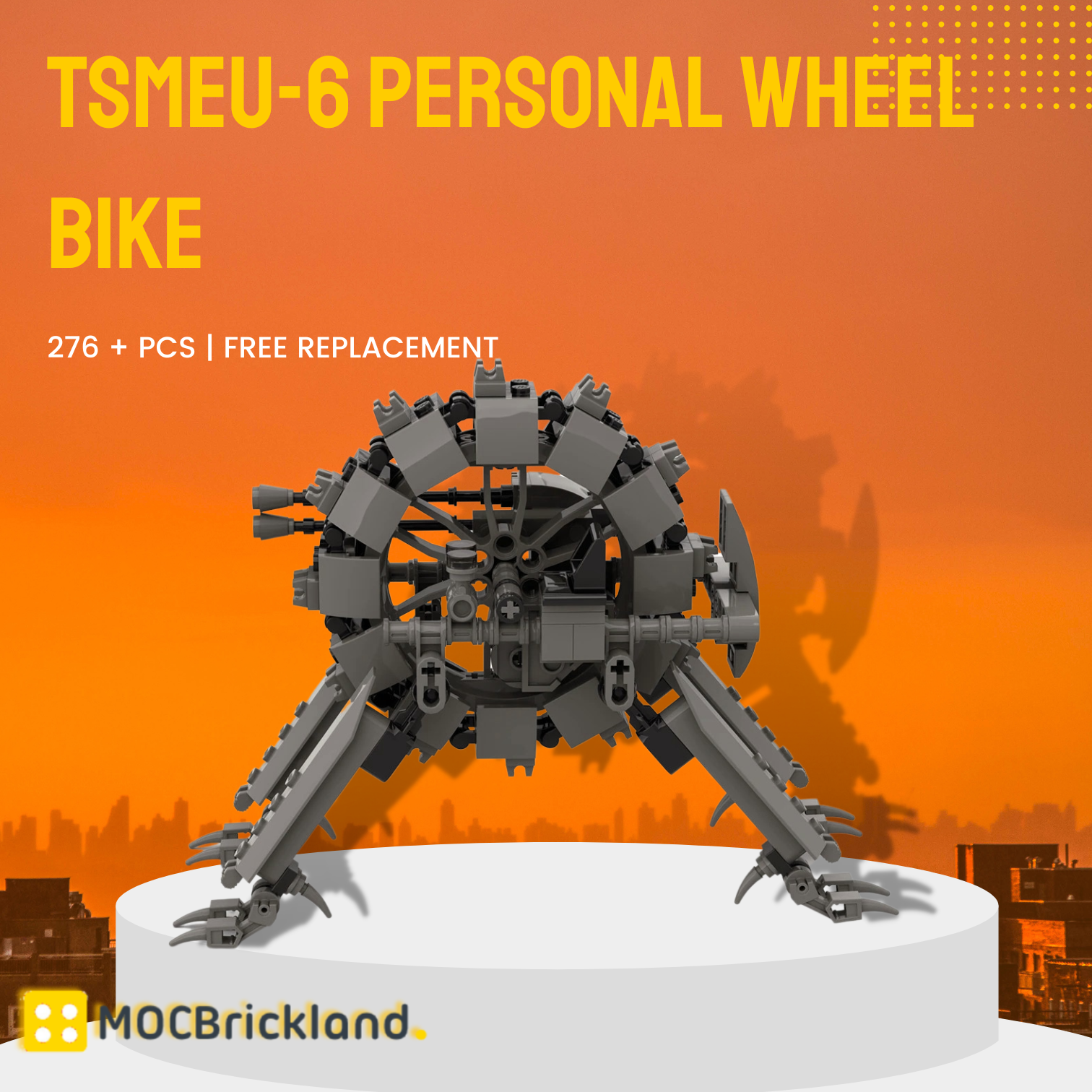 Tsmeu-6 Personal Wheel Bike MOC-103635 Star Wars With 276 Pieces