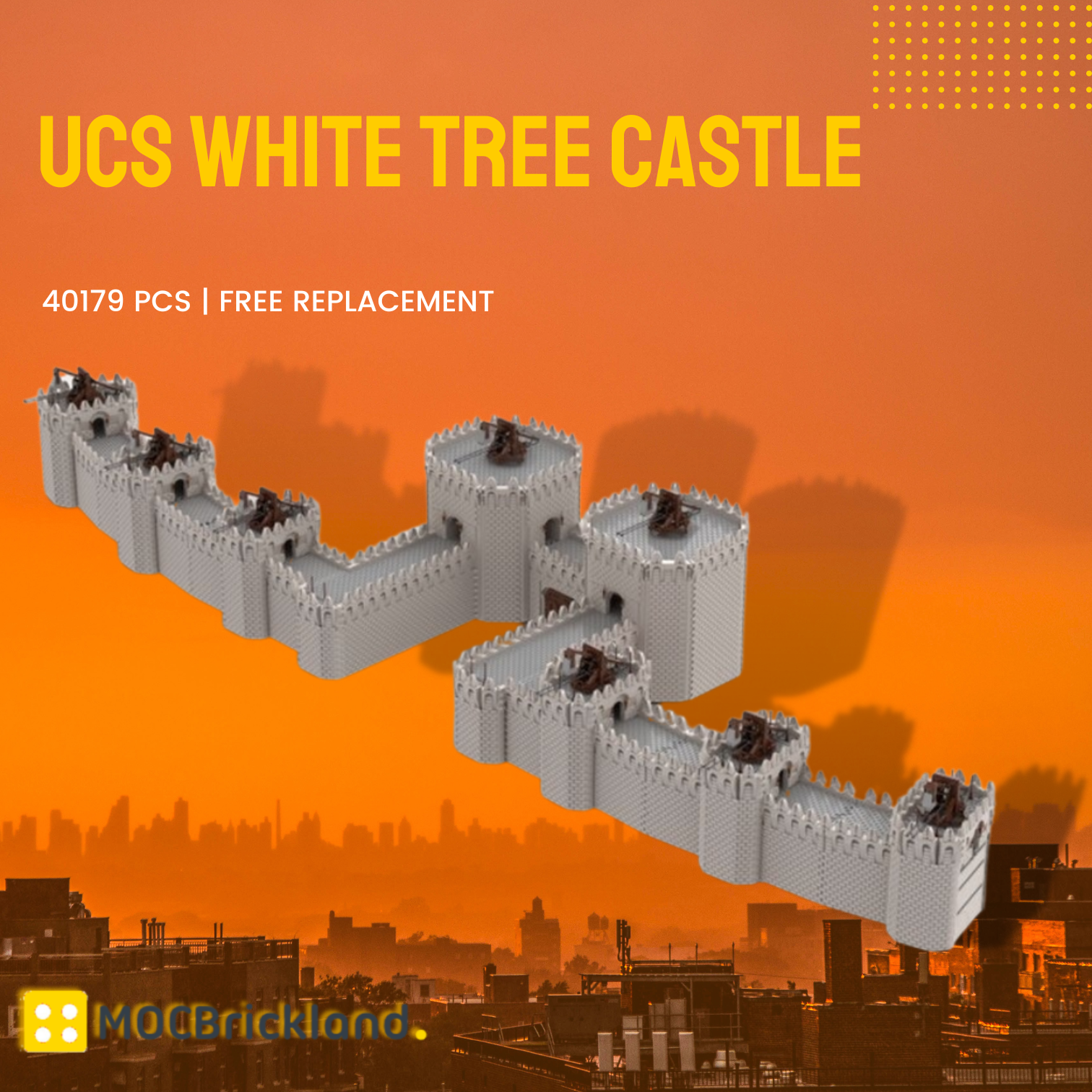 UCS White Tree Castle MOC-113467 Modular Building With 40179 Pieces