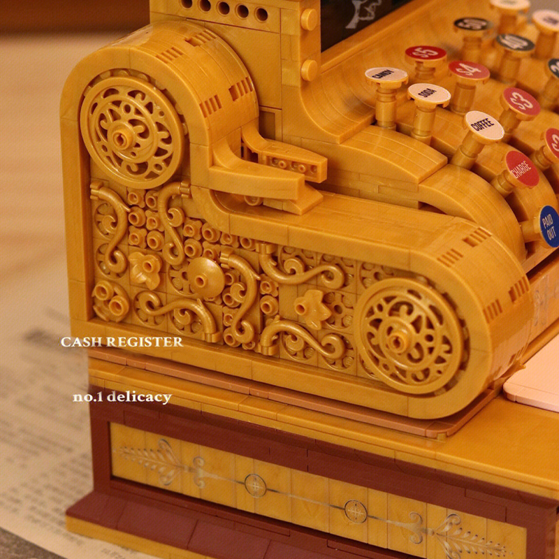 Vintage Cash Register ZHEGAO 00387 Creator With 1630pcs 
