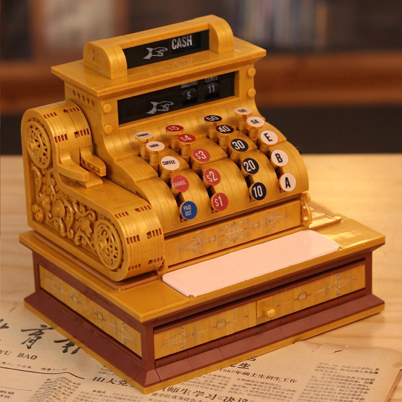 Vintage Cash Register ZHEGAO 00387 Creator With 1630pcs 