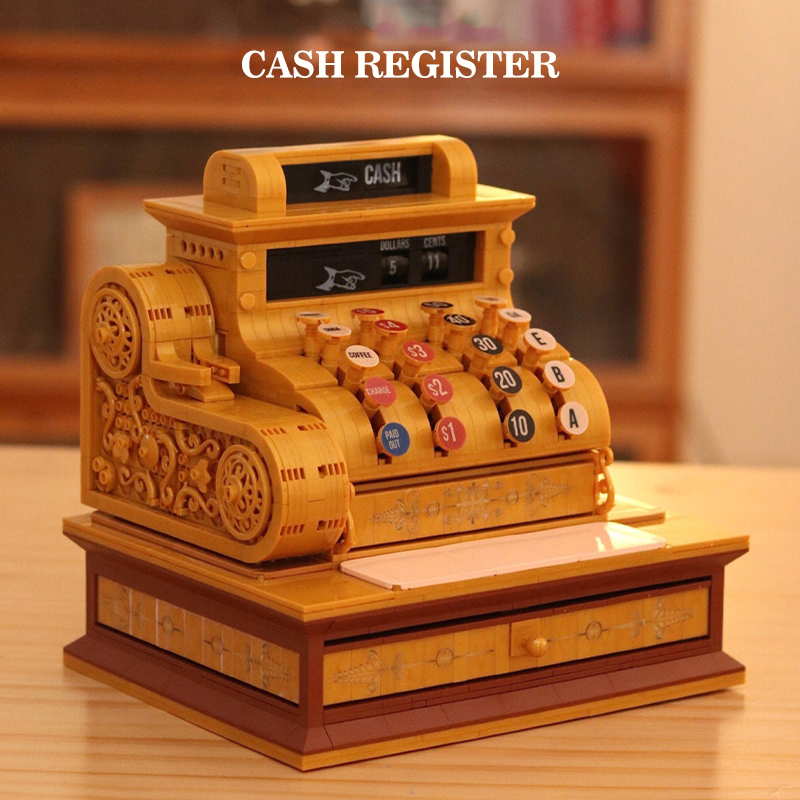 Vintage Cash Register ZHEGAO 00387 Creator With 1630pcs 
