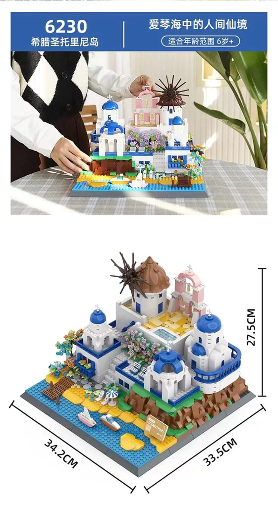 SANTORINI WANGE 6230 Creator With 1372pcs