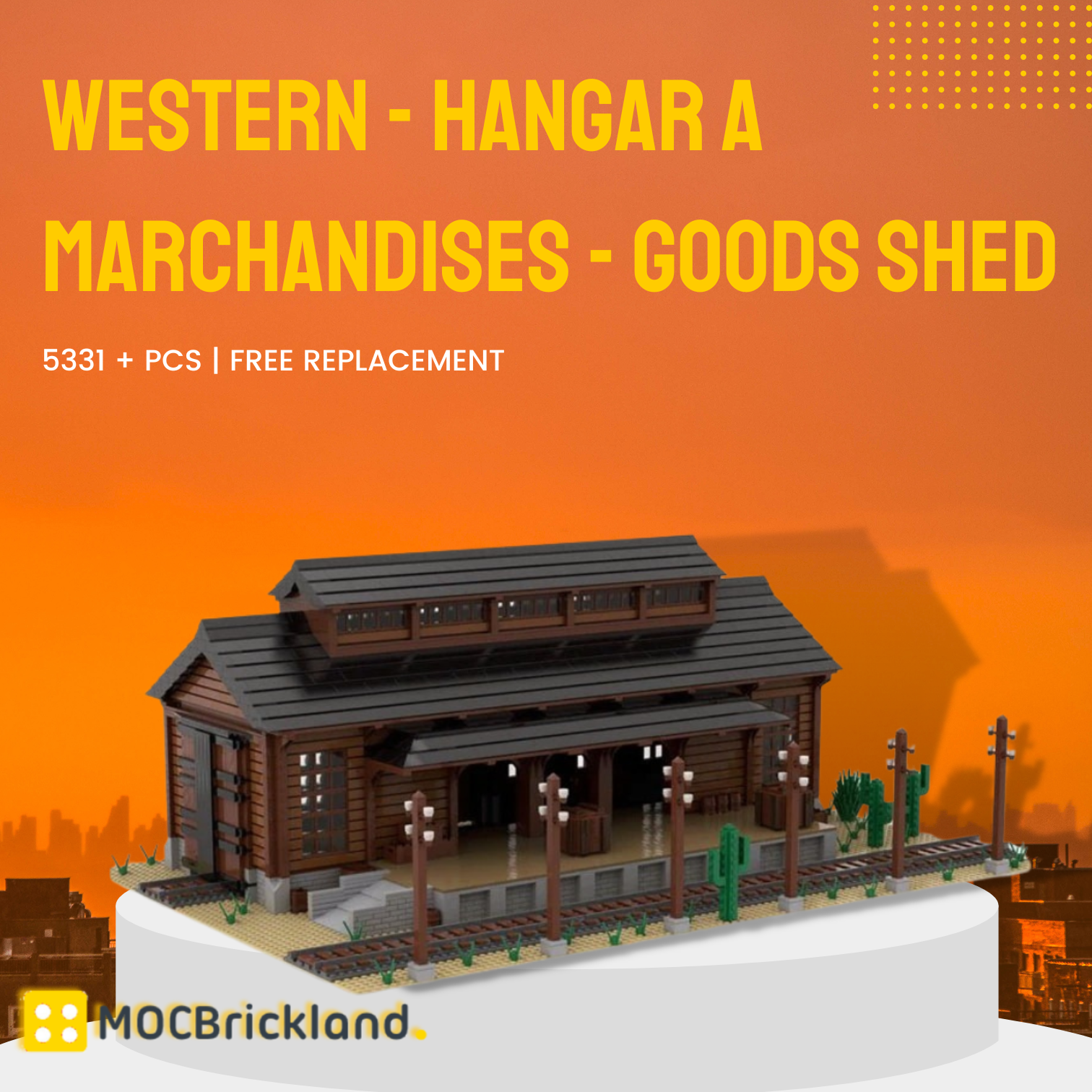 Western - Hangar A Marchandises - Goods Shed MOC-125761 Modular Building With 5331 Pieces